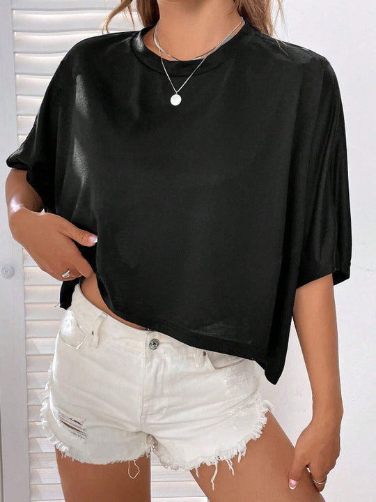 Damen Crop-Top mit weitem Schnitt EB