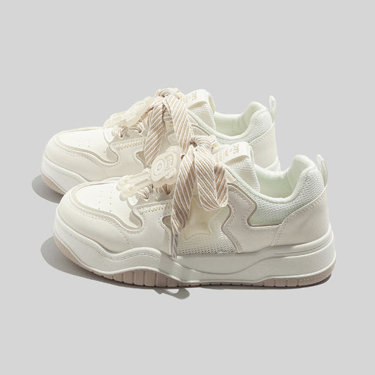Damen Sneakers mit kreativem Schnürsystem und atmungsaktivem Mesh-Obermaterial EB
