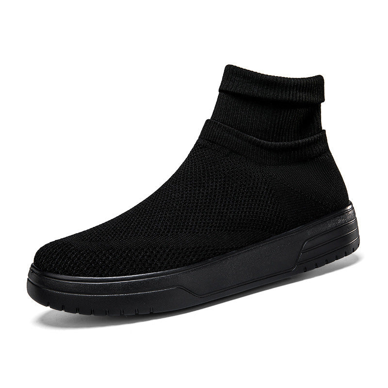 Damen Atmungsaktive Stricksneaker mit hohem Kragen EB