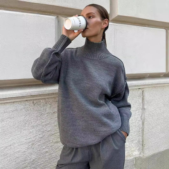 Damen Modischer Rollkragenpullover EB