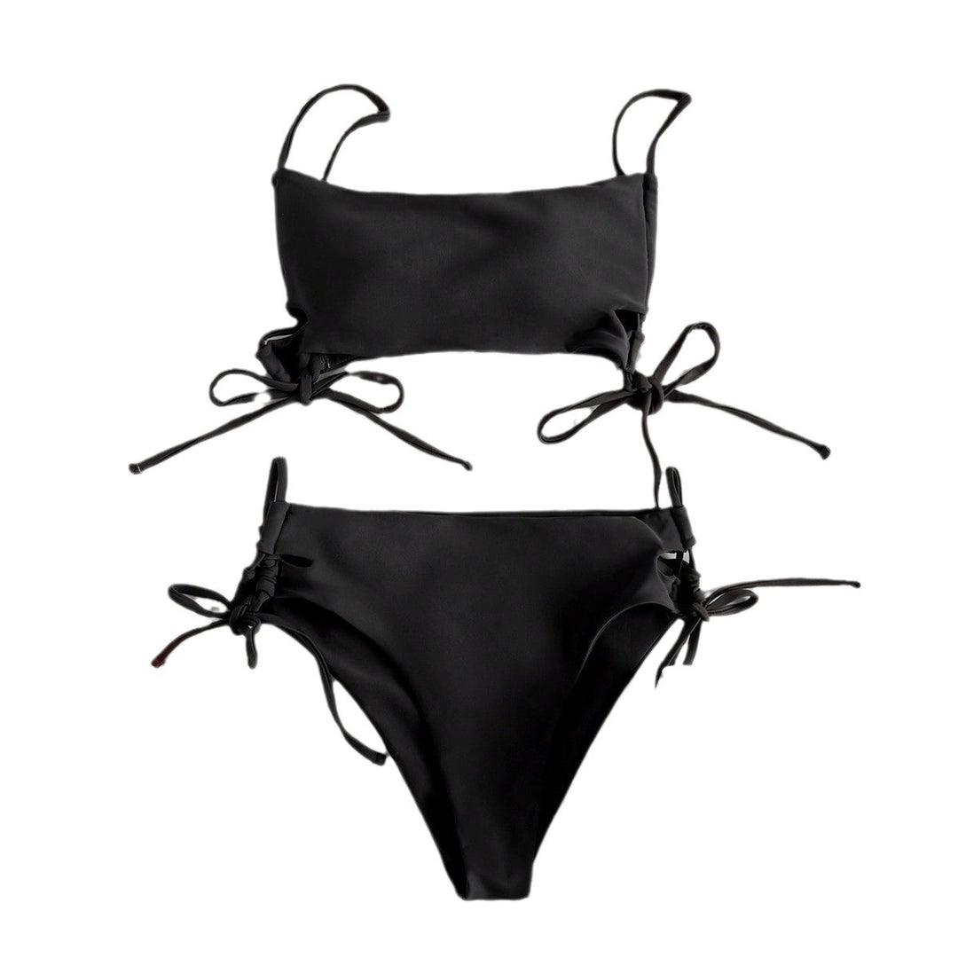 Damen Bandeau-Bikini mit raffinierten Bindebändern EB