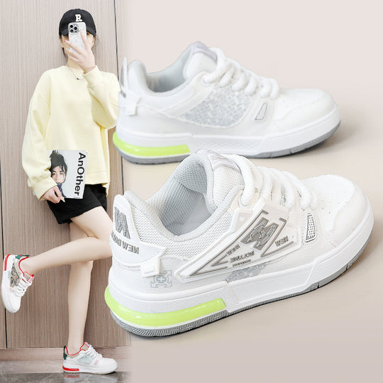 Damen Sportliche Sneaker mit modischem Design und atmungsaktiver Obermaterialstruktur EB