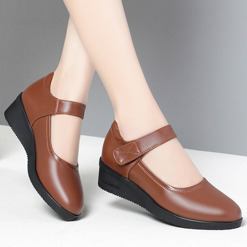 Damen bequemes Mary Jane Schuhwerk mit elegantem Riemen und flexiblem Absatz EB