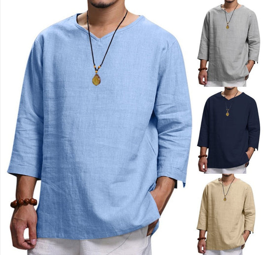 Herren Leichte Leinenbluse EB