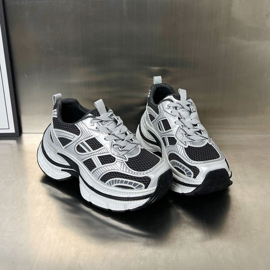 Damen Lauf-Sneaker mit atmungsaktiver Mesh-Oberfläche und stoßdämpfender Sohle EB