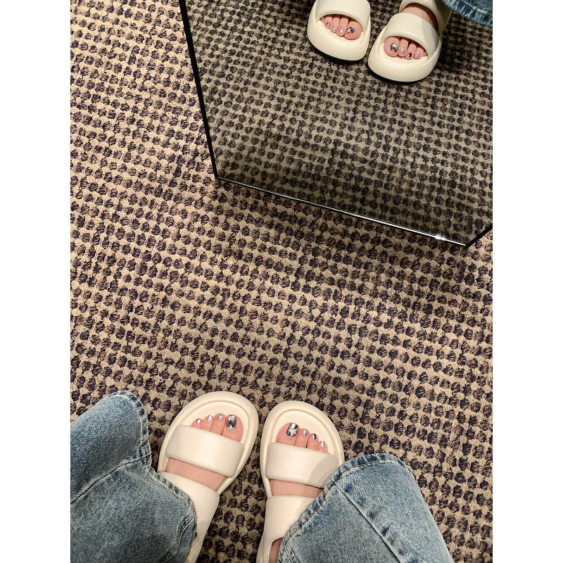 Damen komfortable Badesandalen mit anatomischem Fußbett und rutschfester Sohle EB