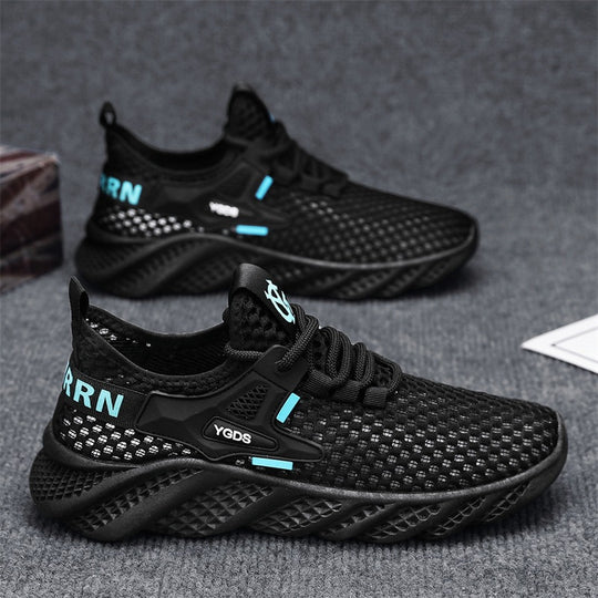 Damen Leichte Lauf-Sneaker mit atmungsaktivem Mesh-Obermaterial und rutschfester Sohle EB