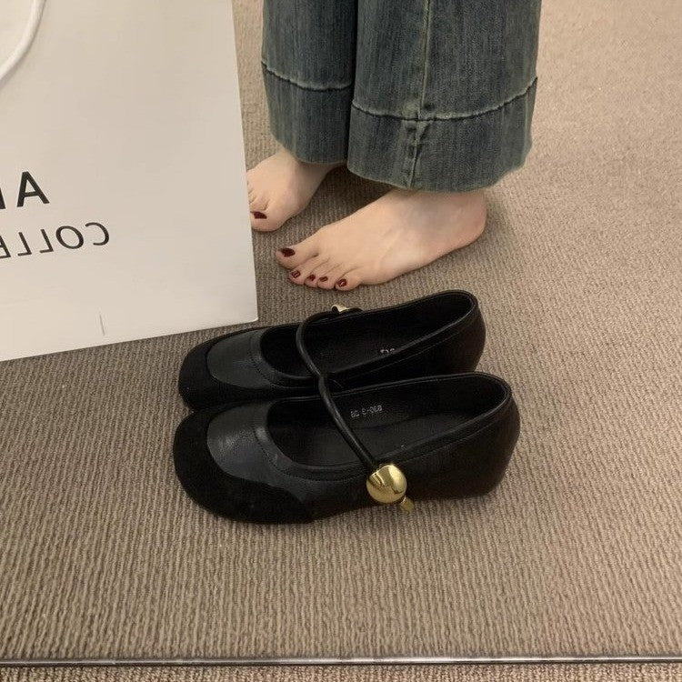 Damen elegante Mary Jane Ballerinas mit modischen Schnallen EB