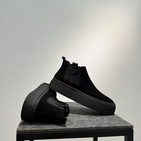 Damen hochgezogene Chelsea-Boots mit rutschfester Sohle und weichem Obermaterial EB