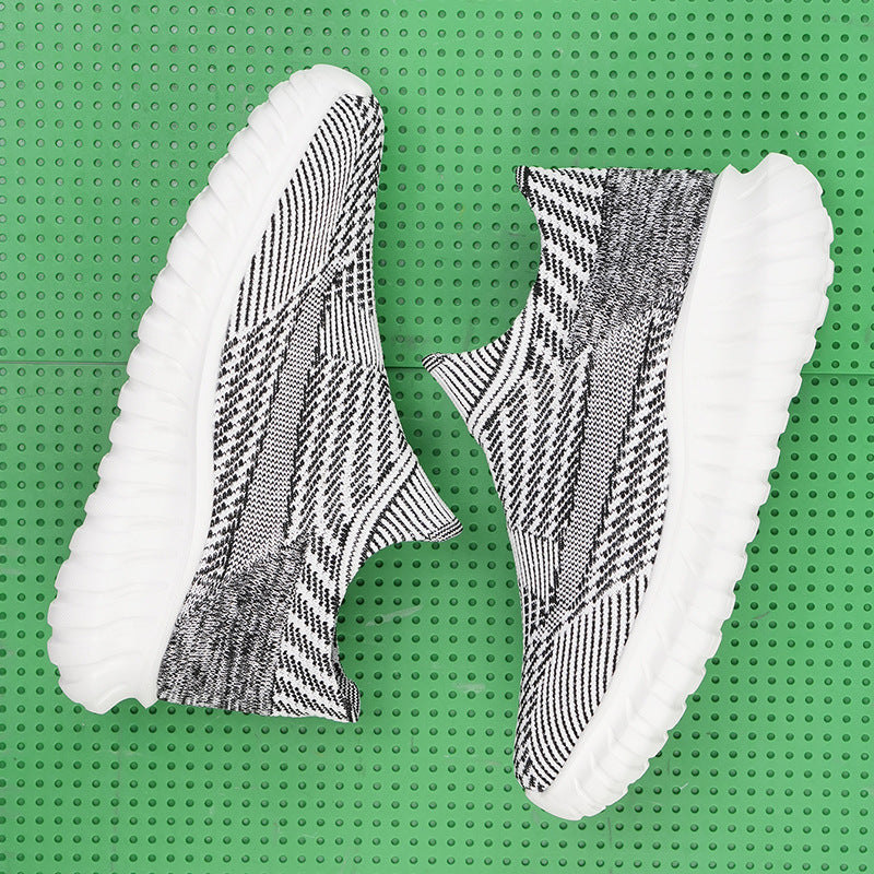 Damen Modische Strick-Sneaker mit rutschfester Sohle EB
