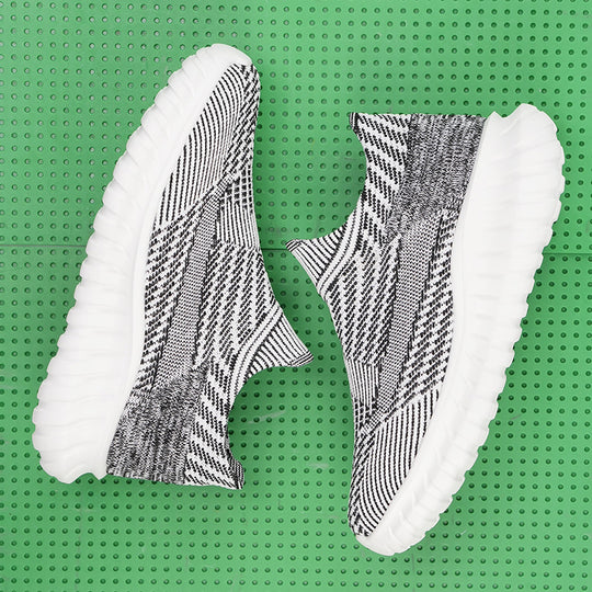 Damen Modische Strick-Sneaker mit rutschfester Sohle EB