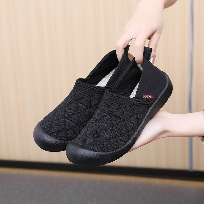 Damen Komfortable Slip-On Sneakers EB