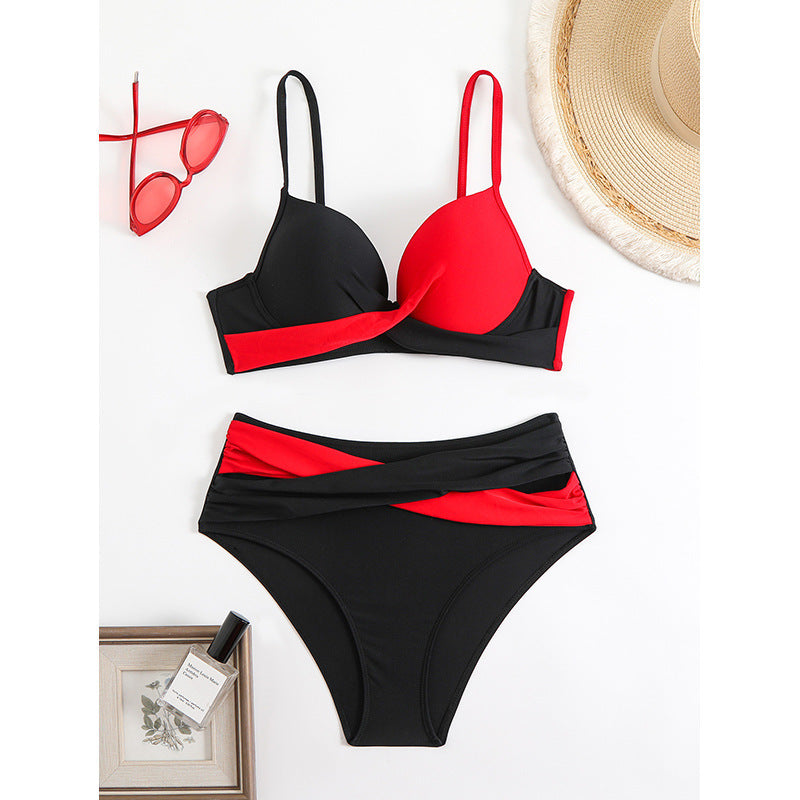 Damen High-Waist Bikini mit innovativem Design EB