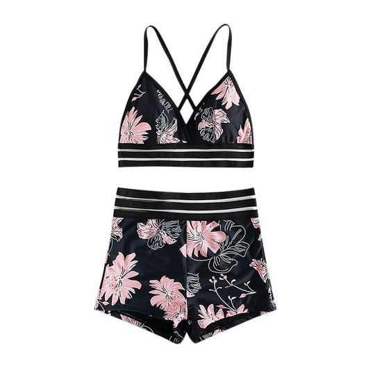 Damen Hochwertiger Bikini mit floralem Muster EB