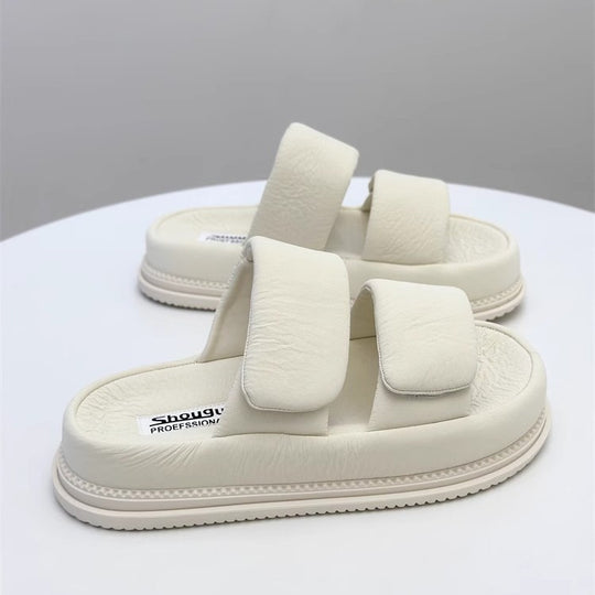 Damen bequeme Komfort-Pantoletten mit regulierbarem Riemendesign und ergonomischer Fußbettgestaltung EB