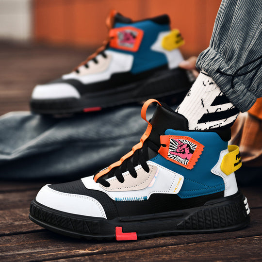 Damen Urbaner High-Top Sneaker mit innovativem Design und rutschfester Sohle EB