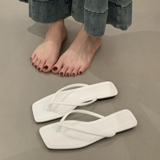 Damen Zehentrenner mit modernem Design und flacher Sohle EB