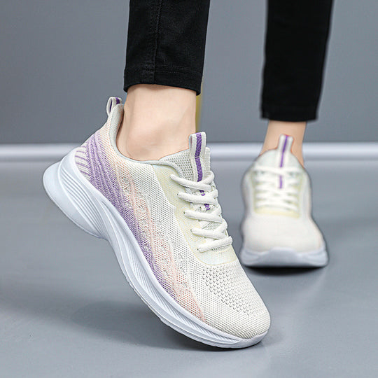 Damen Modische Laufschuhe mit atmungsaktivem Obermaterial und flexibler Dämpfung EB