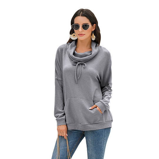 Damen Kapuzenpullover mit asymmetrischem Schnitt und praktischen Taschen EB