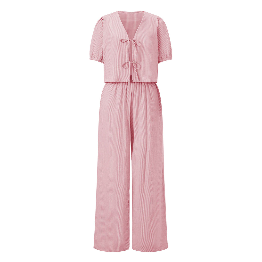 Damen luftiges Sommer-Jumpsuit mit Raffung EB