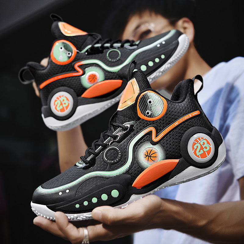 Damen Basketball Sneakers mit innovativem Dämpfungssystem und rutschfester Sohle EB