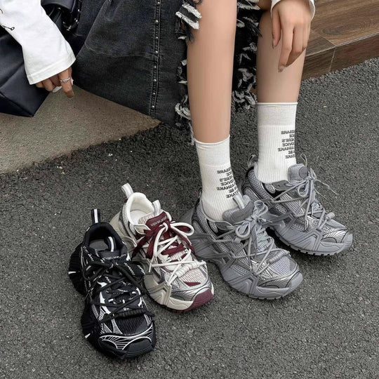 Damen Sportliche Sneaker mit atmungsaktivem Obermaterial und dämpfender Sohle EB