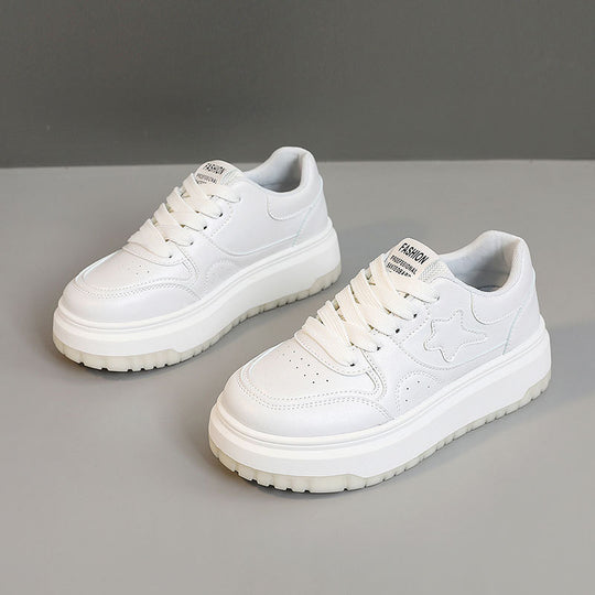 Damen Sportliche Sneakers mit hohem Plateau und atmungsaktivem Obermaterial EB