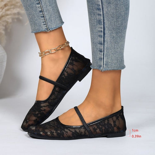 Damen elegante und atmungsaktive Ballerinas EB