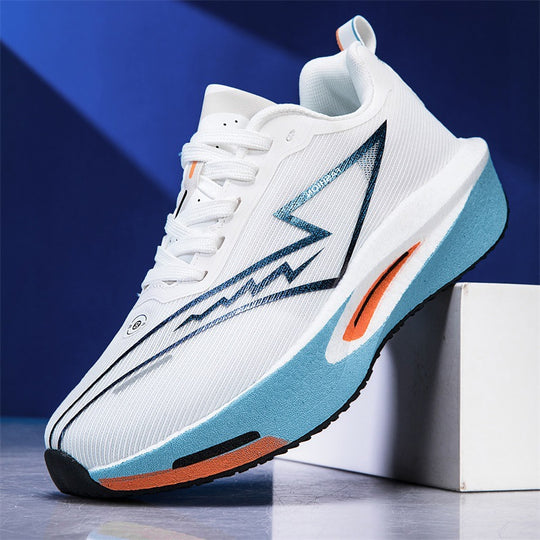 Unisex leichter Performance Laufschuh mit gedämpfter Plateausohle und atmungsaktivem Mesh EB