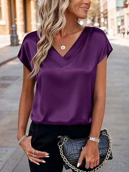 Damen Satinbluse EB