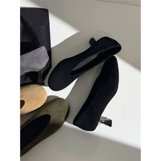 Damen elegante Pumps mit modischem Trichterabsatz EB