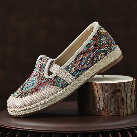 Damen Bequeme und stilvolle Stoffslipper EB