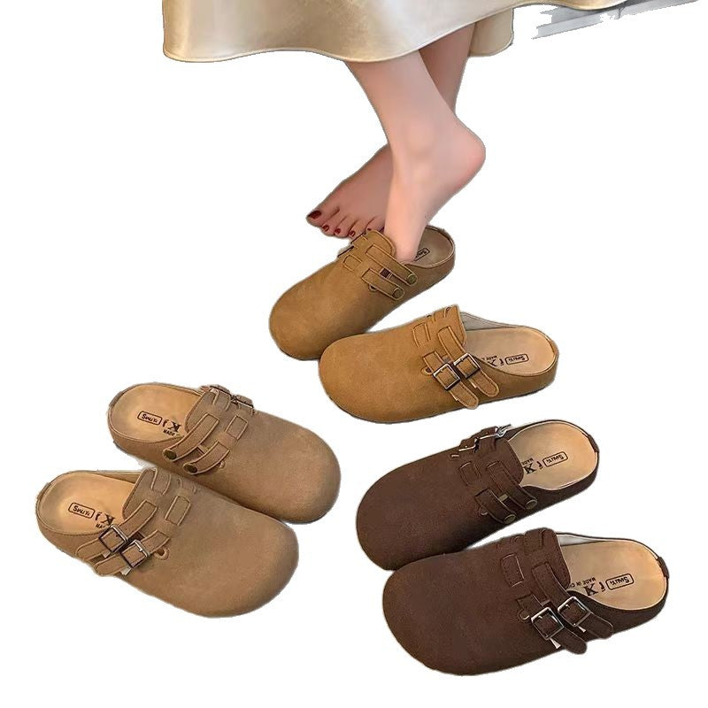 Damen Bequeme Clogs mit modischem Kettenverschluss EB