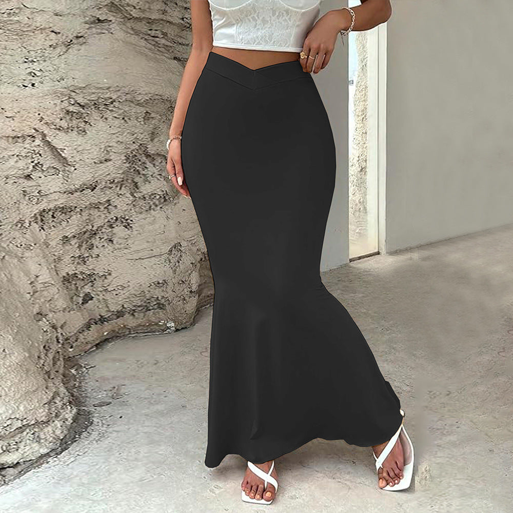 Damen figurbetontes Bleistiftkleid mit schwingendem Saum EB