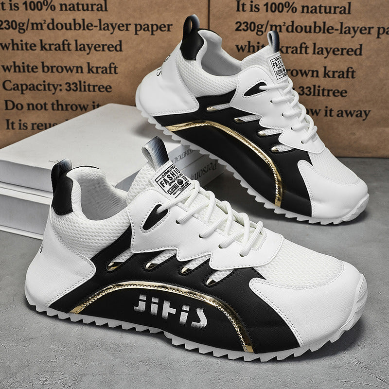 Damen Sportliche Sneakers mit atmungsaktiver Mesh-Oberfläche und gepolsterter Sohle EB