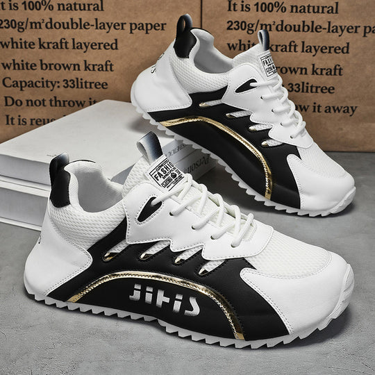 Damen Sportliche Sneakers mit atmungsaktiver Mesh-Oberfläche und gepolsterter Sohle EB
