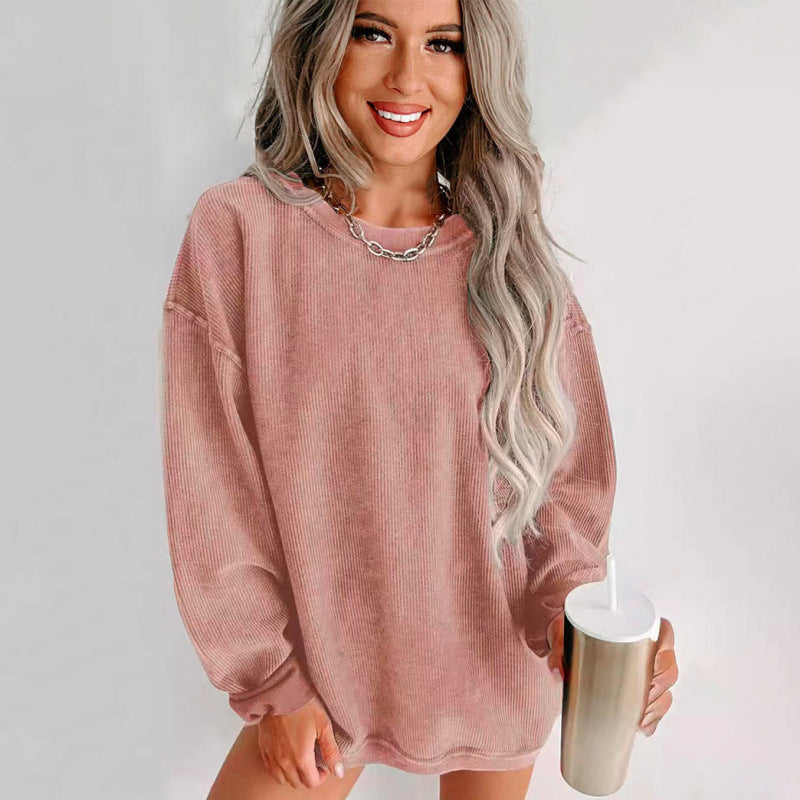 Damen Oversized Sweatshirt mit strukturiertem Design und lässigem Schnitt EB