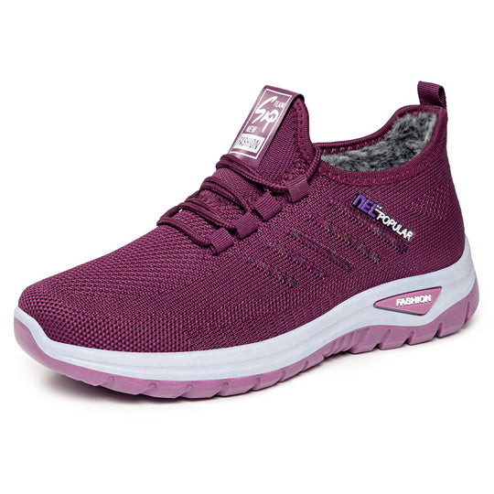Damen Sportliche und bequeme Sneaker mit kuscheligem Innenfutter EB