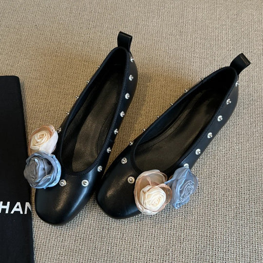 Damen Dekorative Ballerinas mit einzigartigen Applikationen EB
