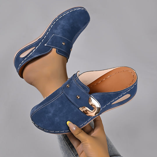 Damen bequeme und modische Clogs mit eleganten Akzenten EB