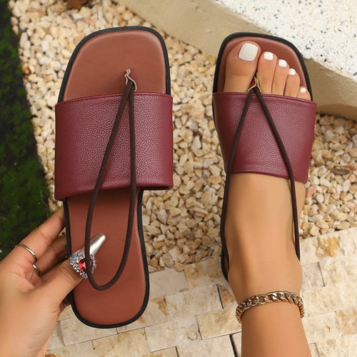 Damen Flauscher Riemchen-Sandalen mit modischer Schleifenverzierung EB