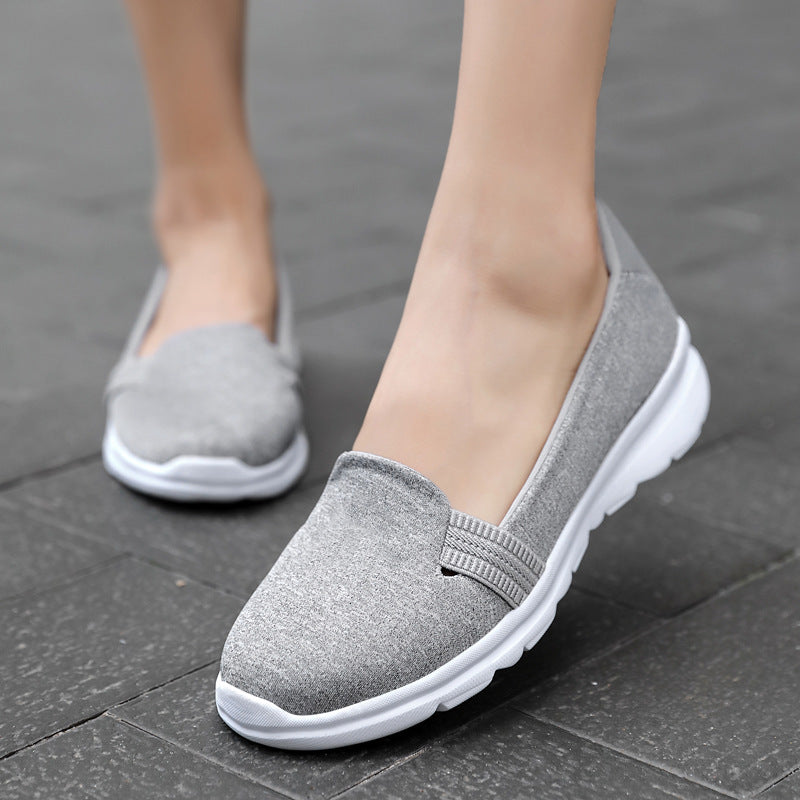 Damen Komfortable Slip-On Freizeitschuhe EB