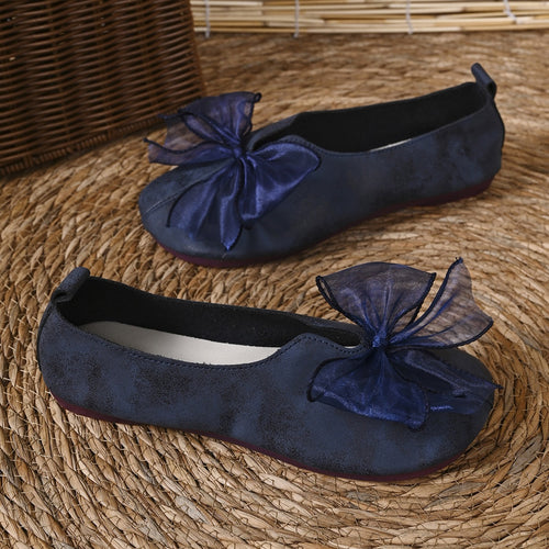 Damen Ballerinas mit dekorativem Schleifen-Detail EB