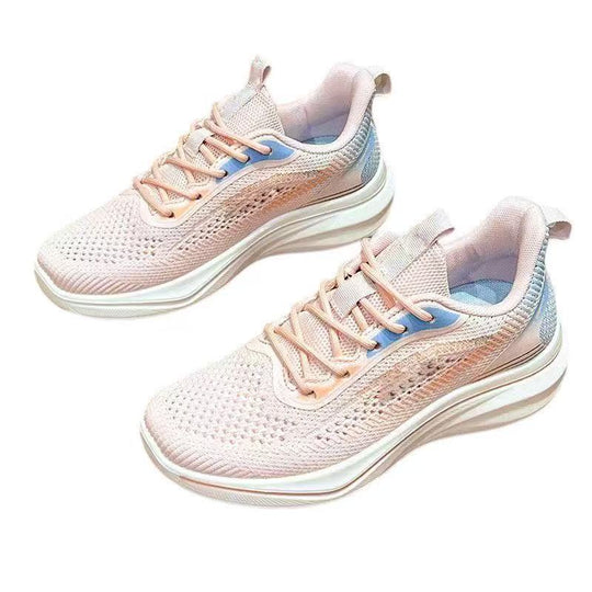 Damen Atmungsaktive Freizeit Sneakers mit stoßdämpfendem Obermaterial EB