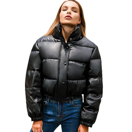 Damen modische cropped Steppjacke EB