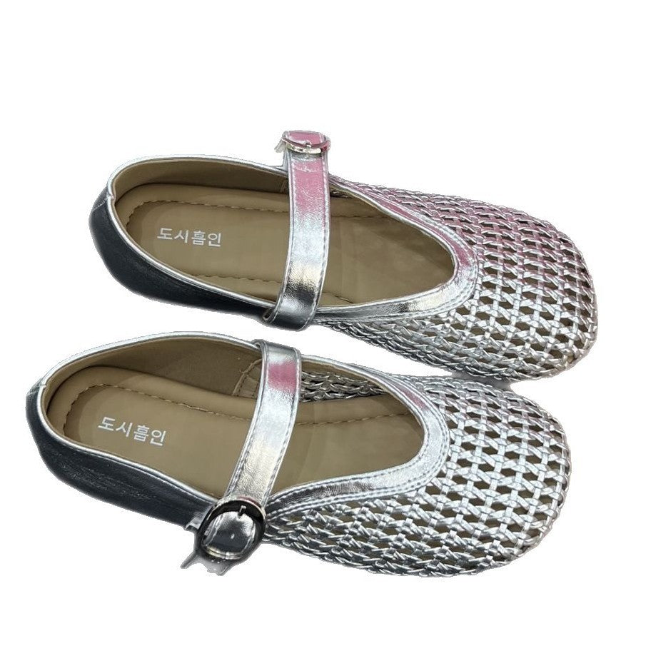 Damen Riemchenpumps mit luftigem Netzdesign und elegantem Riemen EB