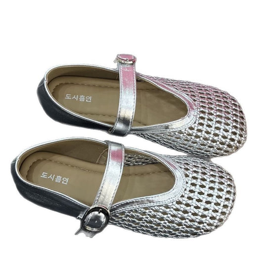 Damen Riemchenpumps mit luftigem Netzdesign und elegantem Riemen EB