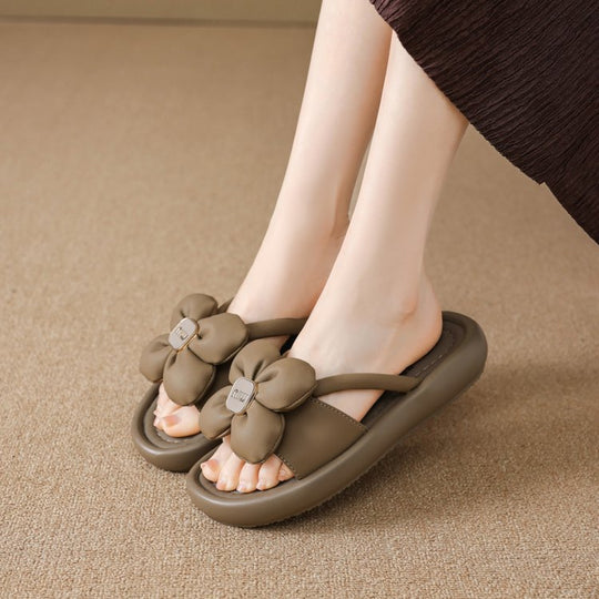 Damen Sandalen mit floralem Design und bequemer Sohle EB