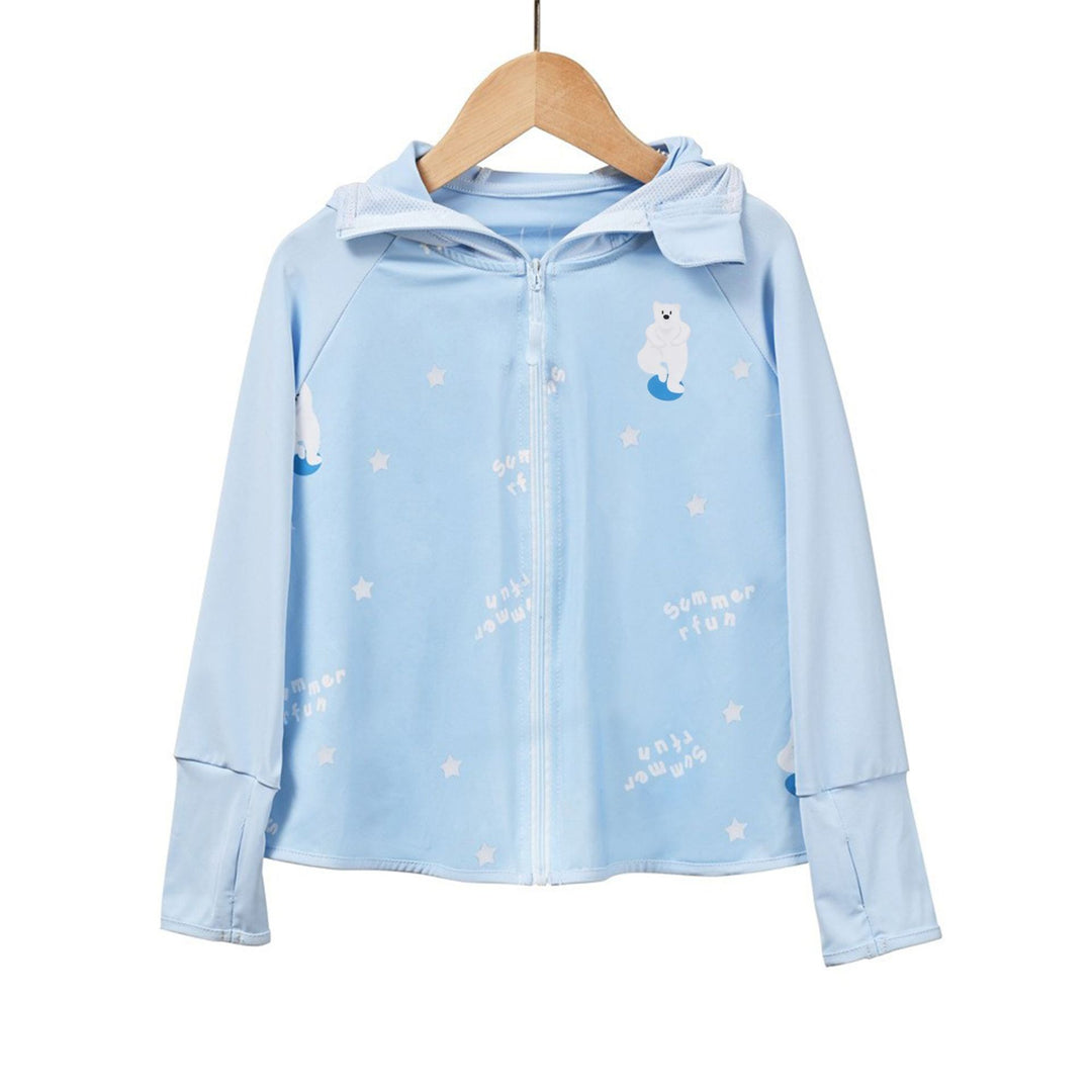 Mädchen funktionale UV-Schutzjacke mit Kapuze EB