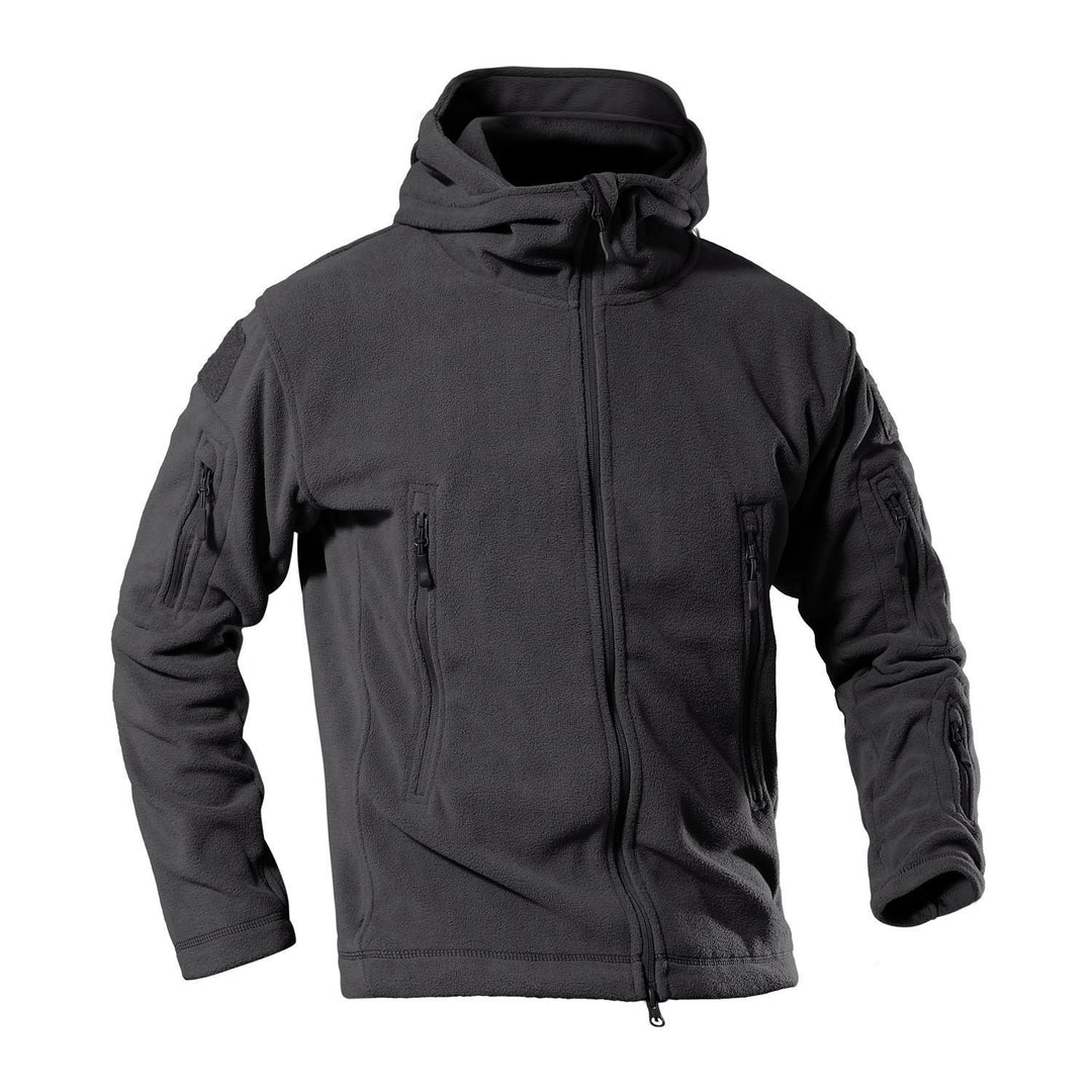 Herren Fleecejacke mit multifunktionalen Reißverschlusstaschen EB